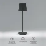 Уличный настольный светодиодный светильник mist с аккумулятором. регулировкой цветовой температуры и яркости Elektrostandard mist a063970 от ImperiumLoft