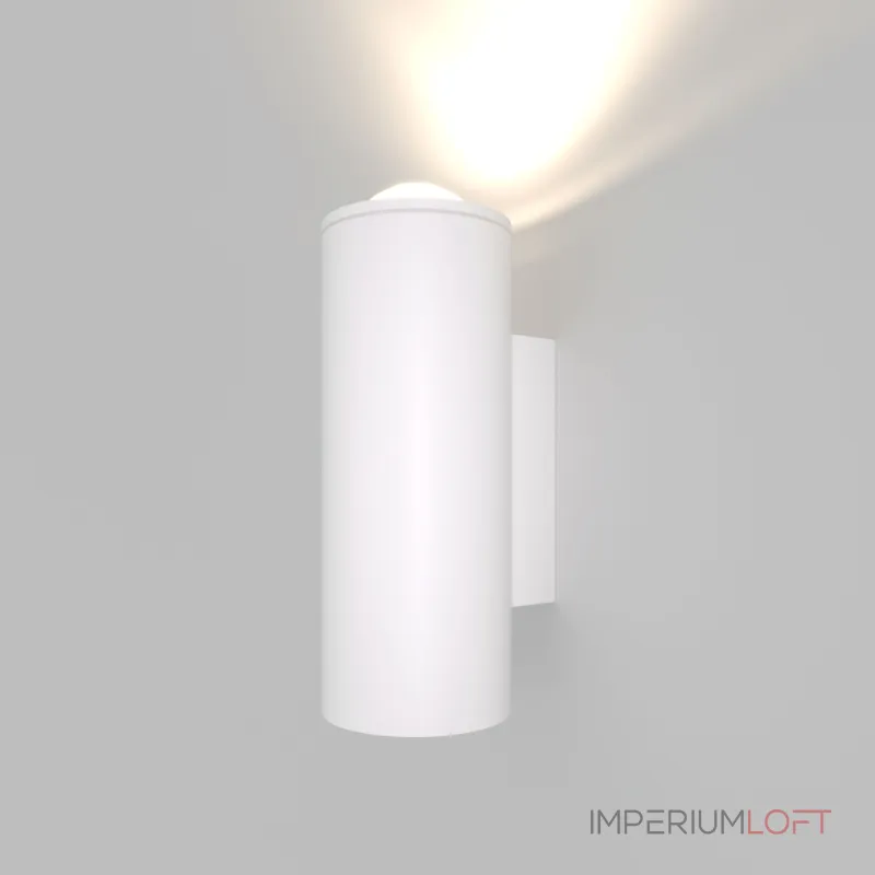 Уличный настенный светильник Elektrostandard Column 35138/U белый от ImperiumLoft