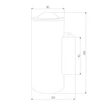 Уличный настенный светильник Elektrostandard Column 35138/U белый от ImperiumLoft