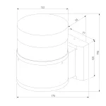 Уличный настенный светильник Elektrostandard Techno 1530 TECHNO LED от ImperiumLoft