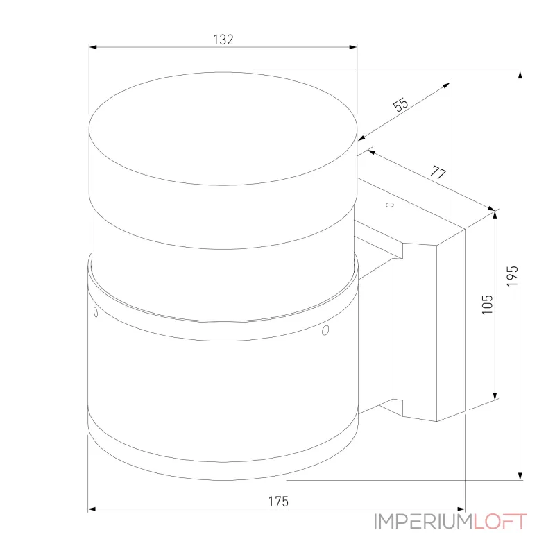 Уличный настенный светильник Elektrostandard Techno 1530 TECHNO LED от ImperiumLoft