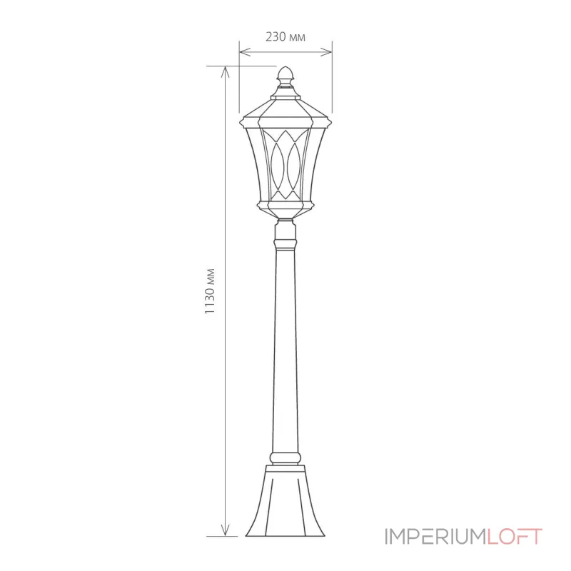 Уличный светильник на столбе Elektrostandard Virgo a031929 от ImperiumLoft Уличный светильник на столбе Elektrostandard Virgo a031929 от ImperiumLoft