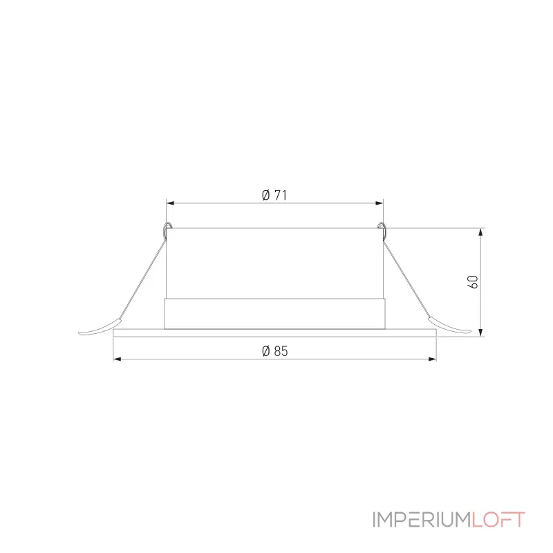Встраиваемый точечный светильник Elektrostandard 35128/U от ImperiumLoft