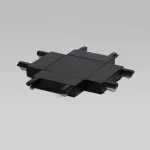 Четырёхсторонний соединитель для накладного шинопровода чёрный Elektrostandard flat magnetic a063738 от ImperiumLoft