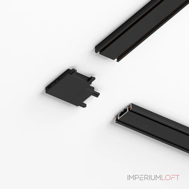 Четырёхсторонний соединитель для накладного шинопровода чёрный Elektrostandard flat magnetic a063738 от ImperiumLoft