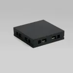 Четырёхсторонний соединитель для накладного шинопровода чёрный Elektrostandard flat magnetic a063738 от ImperiumLoft