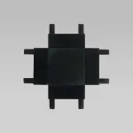 Четырёхсторонний соединитель для накладного шинопровода чёрный Elektrostandard flat magnetic a063738 от ImperiumLoft