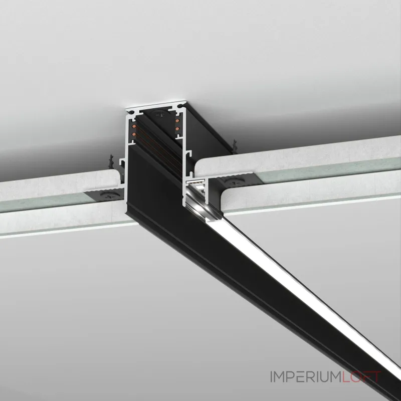 Шинопровод встраиваемый с местом под светодиодную ленту Elektrostandard slim magnetic a063990 от ImperiumLoft