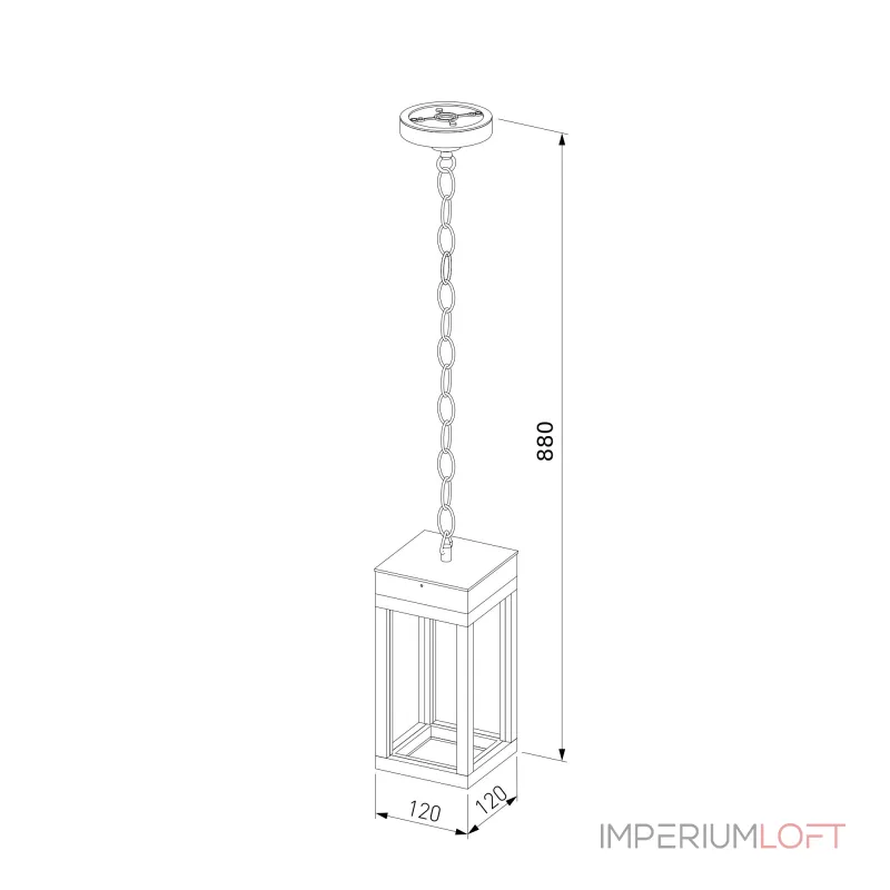 Уличный подвесной светильник Elektrostandard Frame 1528 TECHNO LED от ImperiumLoft