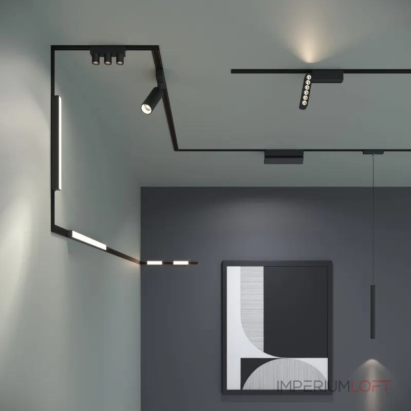 Трековый поворотный светильник Elektrostandard flat magnetic a063712 от ImperiumLoft
