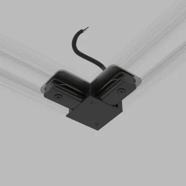 Соединитель электрический коннектор угловой с вводом питания для однофазного шинопровода Elektrostandard Basic System a071303