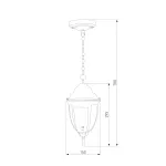 Уличный подвесной светильник Elektrostandard Fuga 35148/H от ImperiumLoft