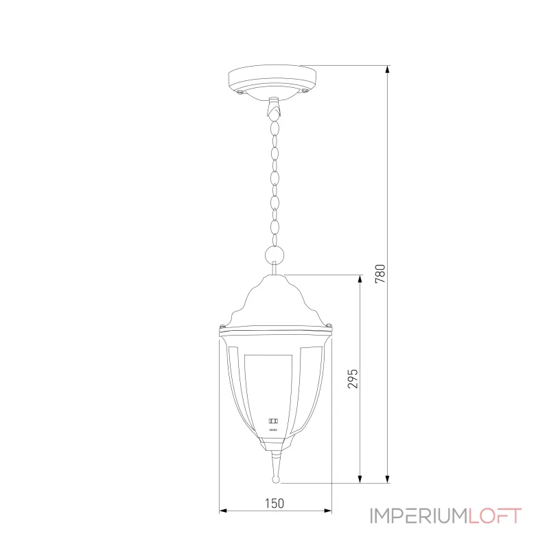 Уличный подвесной светильник Elektrostandard Fuga 35148/H от ImperiumLoft