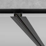 Встраиваемый шинопровод 1м с вводом питания и заглушкой Elektrostandard track rail bk recessed a057091 от ImperiumLoft
