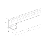 Шинопровод накладной титан Elektrostandard Line Magnetic Brass 2м 85227/00 от ImperiumLoft