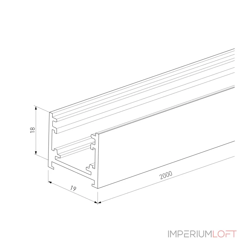 Шинопровод накладной титан Elektrostandard Line Magnetic Brass 2м 85227/00 от ImperiumLoft