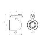 Трековый светильник для однофазного шинопровода Elektrostandard Ogma MRL 1005 от ImperiumLoft