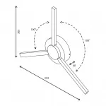 Уличный светодиодный светильник с поворотным механизмом Elektrostandard techno a040501 от ImperiumLoft