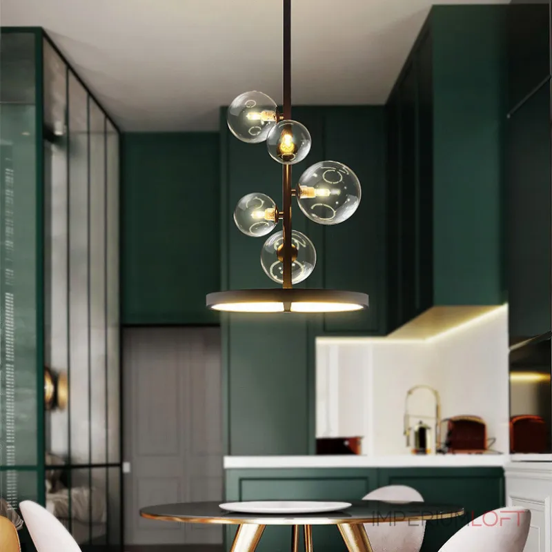 Подвесной светильник IONA B D48 black от ImperiumLoft