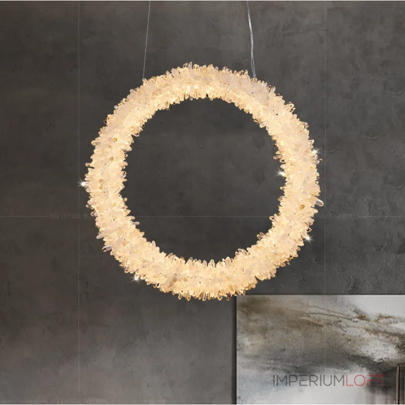 Подвесной светильник ROSLYN RING chrome D 100 от ImperiumLoft