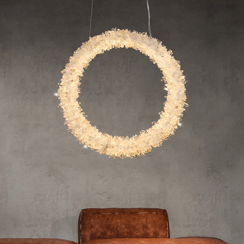 Подвесной светильник ROSLYN RING chrome D 100 от ImperiumLoft