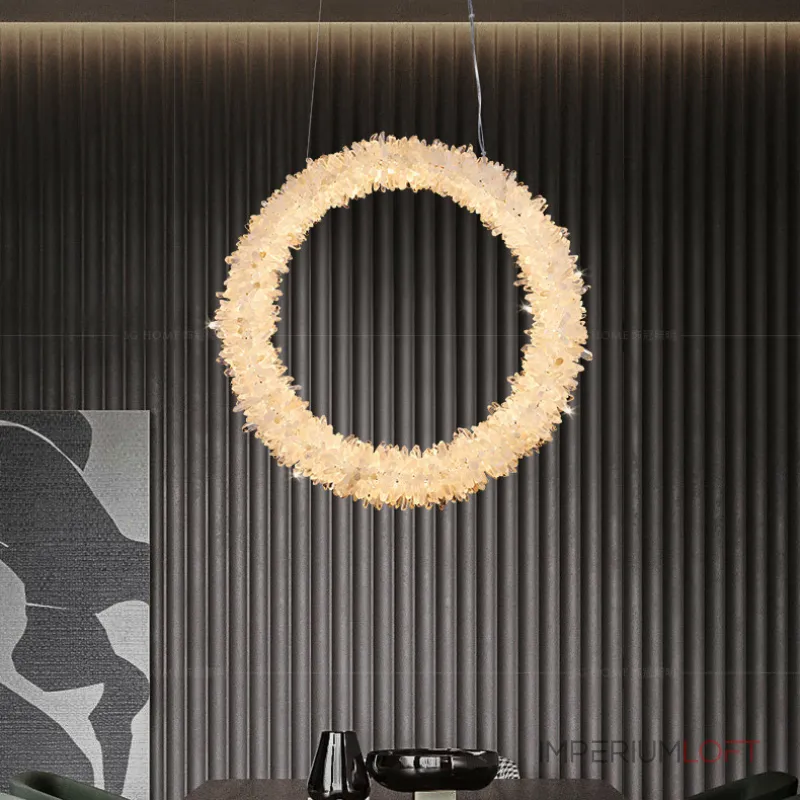 Подвесной светильник ROSLYN RING chrome D 100 от ImperiumLoft