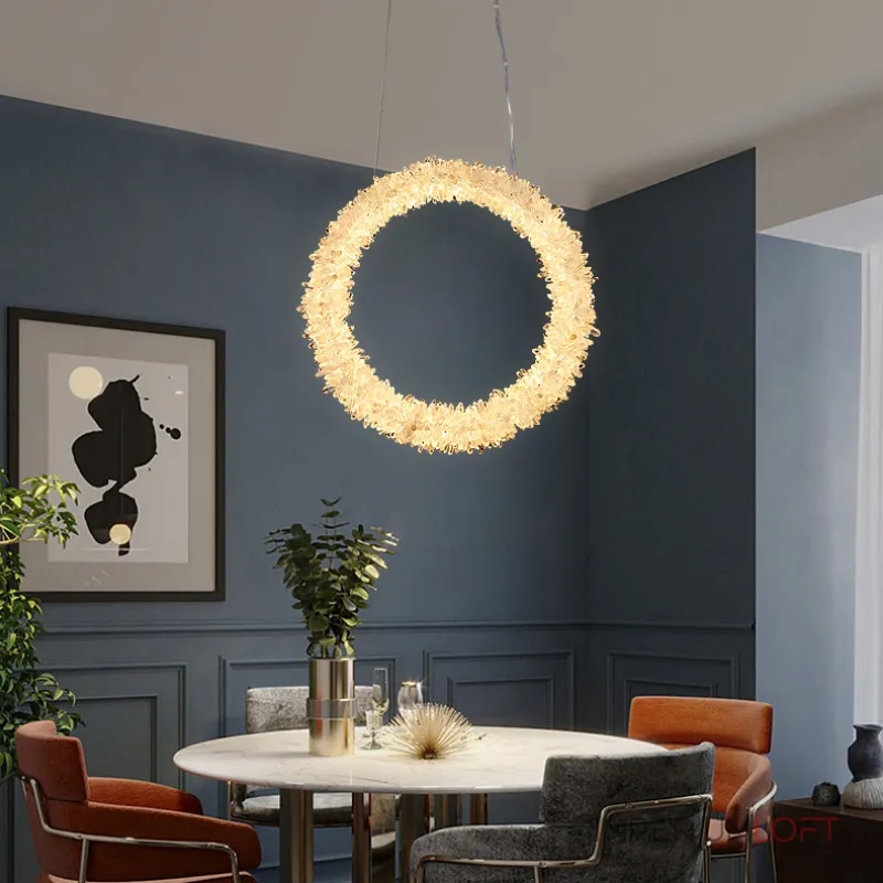 Подвесной светильник ROSLYN RING chrome D 100 от ImperiumLoft