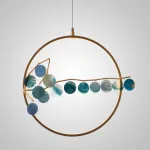 Подвесной светильник AGATE 10 multicolour D33 от ImperiumLoft