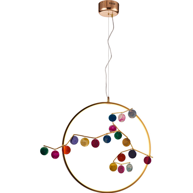 Подвесной светильник AGATE 10 multicolour D33 от ImperiumLoft