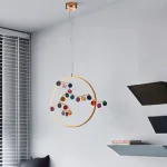 Подвесной светильник AGATE 10 multicolour D33 от ImperiumLoft