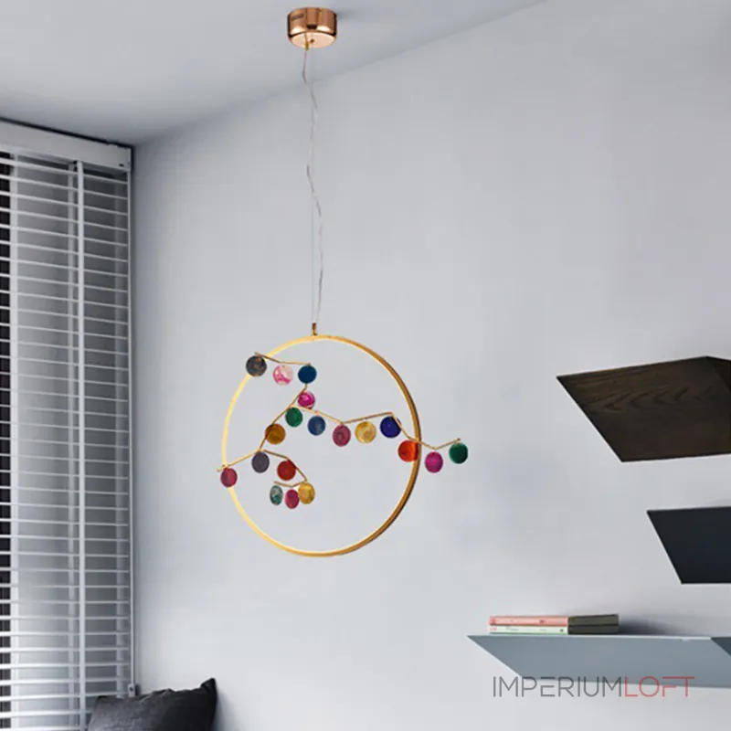 Подвесной светильник AGATE 10 multicolour D33 от ImperiumLoft