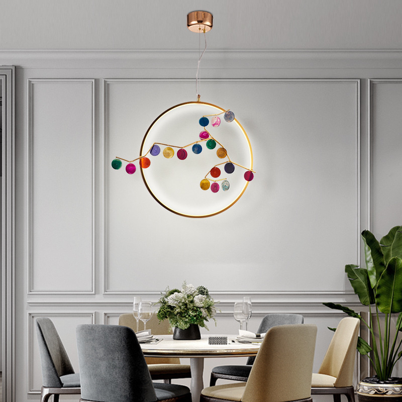 Подвесной светильник AGATE 10 multicolour D33 от ImperiumLoft