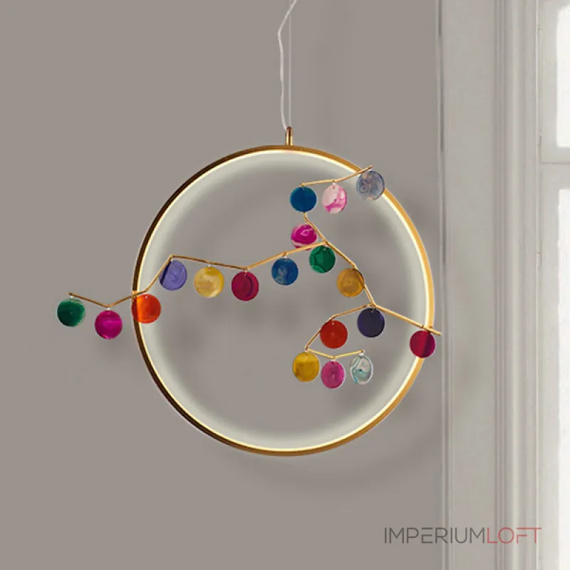 Подвесной светильник AGATE 10 multicolour D33 от ImperiumLoft