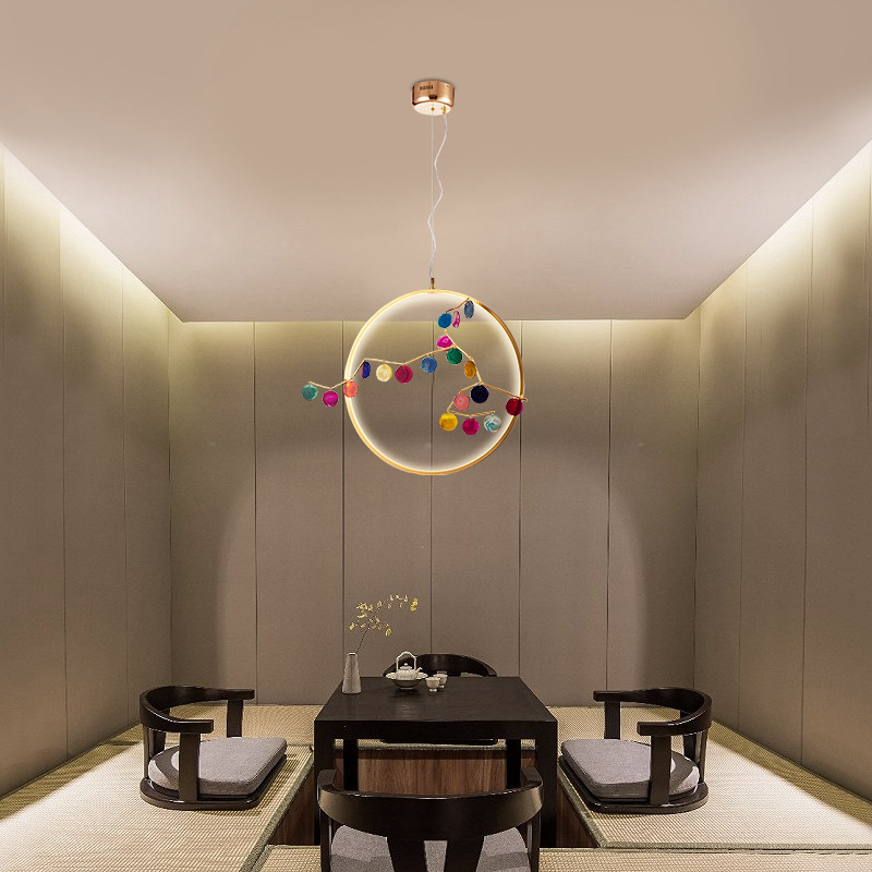 Подвесной светильник AGATE 10 multicolour D33 от ImperiumLoft