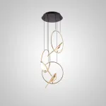 Подвесной светильник NOMI 3 gold black 3000К от ImperiumLoft