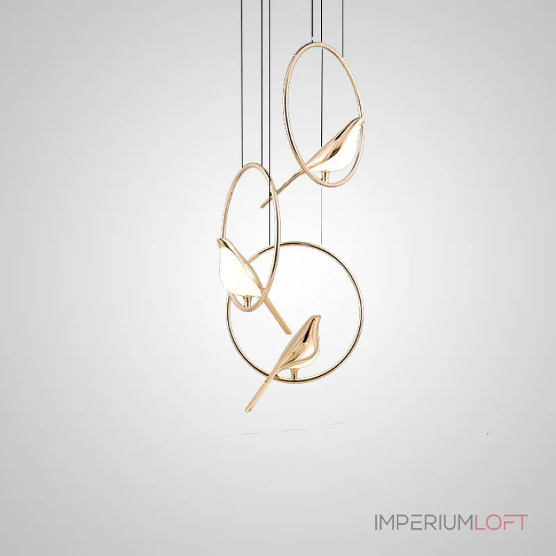 Подвесной светильник NOMI 3 gold black 3000К от ImperiumLoft