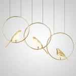 Подвесной светильник NOMI 3 gold black 3000К от ImperiumLoft