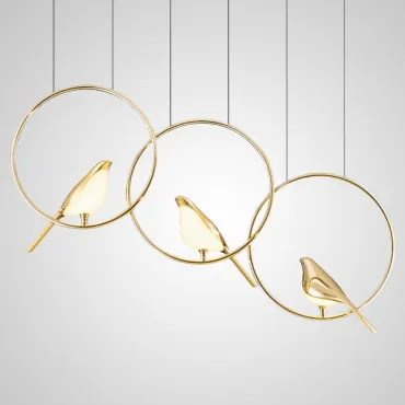 Подвесной светильник NOMI 3 gold black 3000К