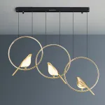 Подвесной светильник NOMI 3 gold black 3000К от ImperiumLoft