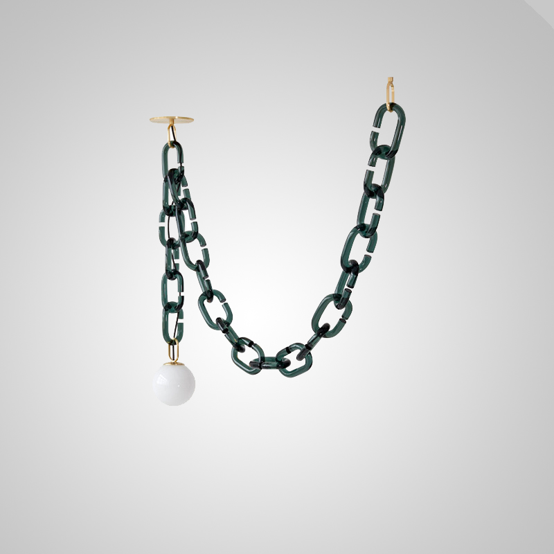 Подвесной светильник CHAIN 2 green от ImperiumLoft Подвесной светильник CHAIN 2 green от ImperiumLoft