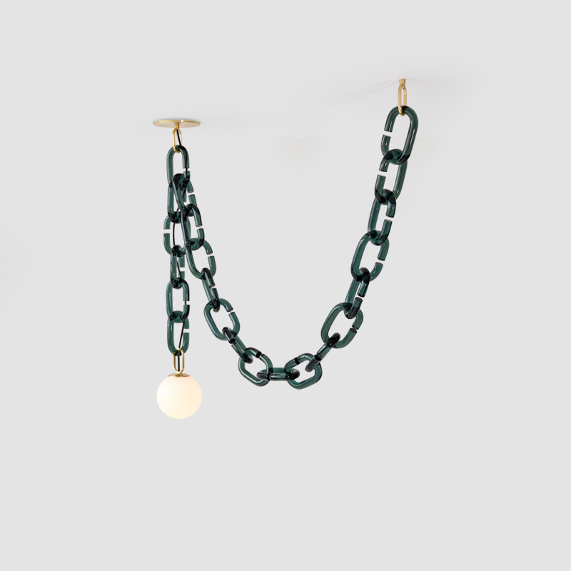 Подвесной светильник CHAIN 2 green от ImperiumLoft Подвесной светильник CHAIN 2 green от ImperiumLoft