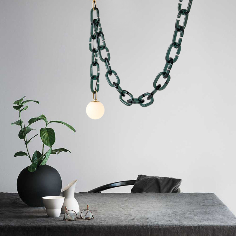 Подвесной светильник CHAIN 2 green от ImperiumLoft Подвесной светильник CHAIN 2 green от ImperiumLoft