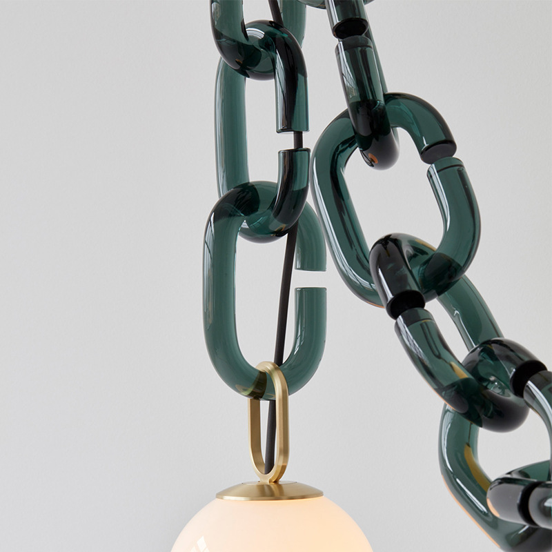 Подвесной светильник CHAIN 2 green от ImperiumLoft Подвесной светильник CHAIN 2 green от ImperiumLoft