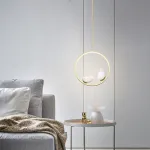 Подвесной светильник BABETTA RING 1 brass 4000К от ImperiumLoft