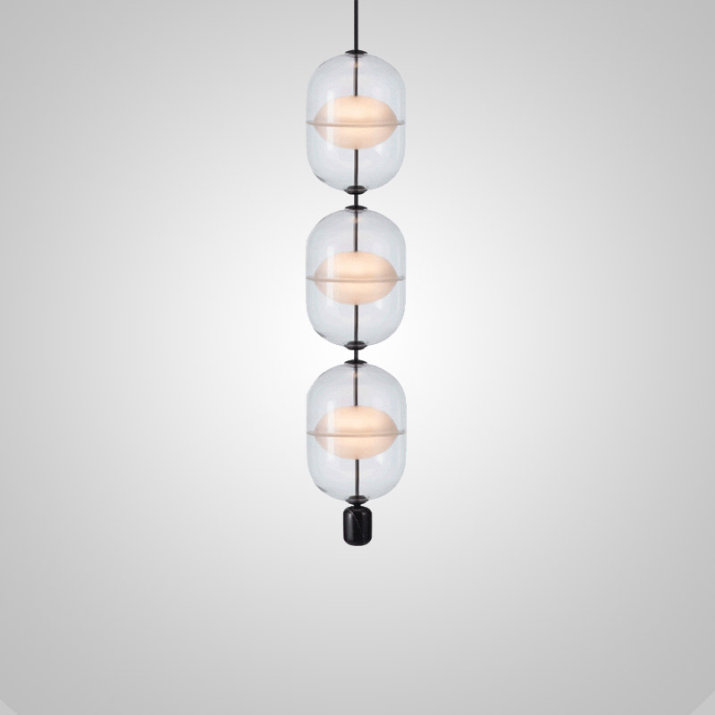 Подвесной светильник PLATTE 2 black 3000К от ImperiumLoft