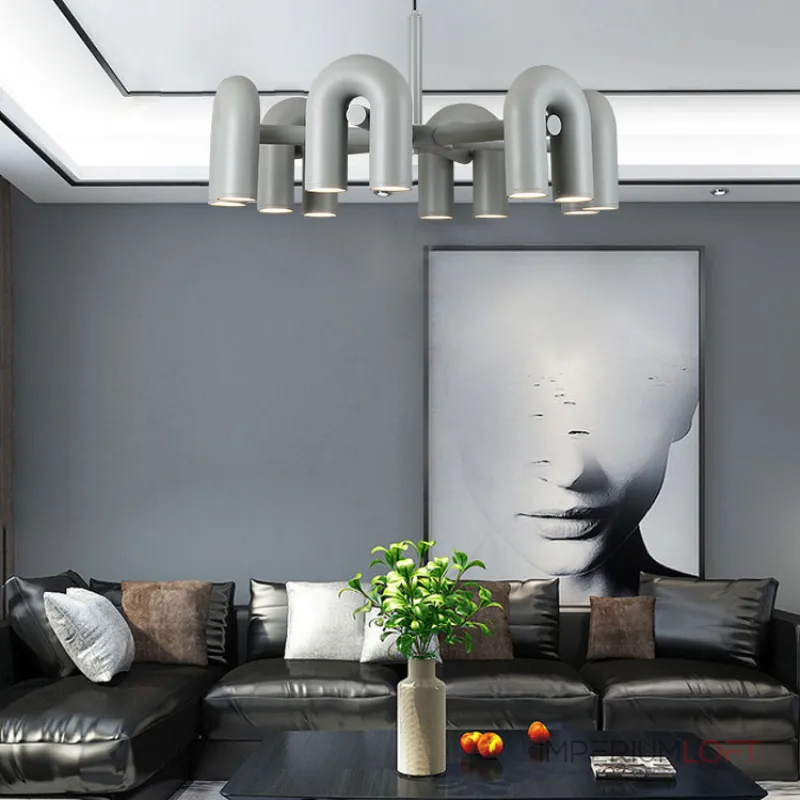 Подвесная люстра FANNY 8 Grey