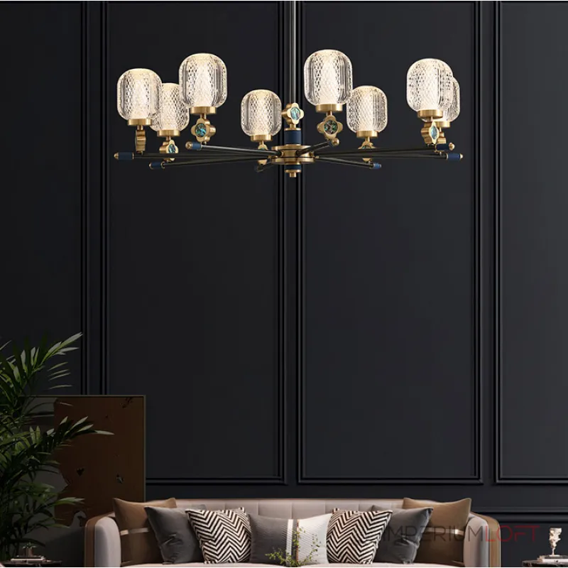 Люстра на штанге LUARA CH B L15 Люстра на штанге LUARA CH B L15