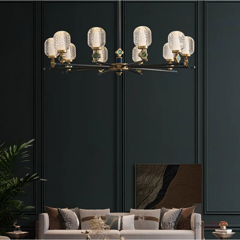 Люстра на штанге LUARA CH B L15 Люстра на штанге LUARA CH B L15