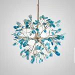 Люстра на штанге AGATE 8 L18 Blue