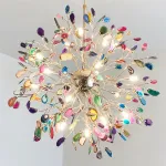 Люстра на штанге AGATE 8 L18 Blue